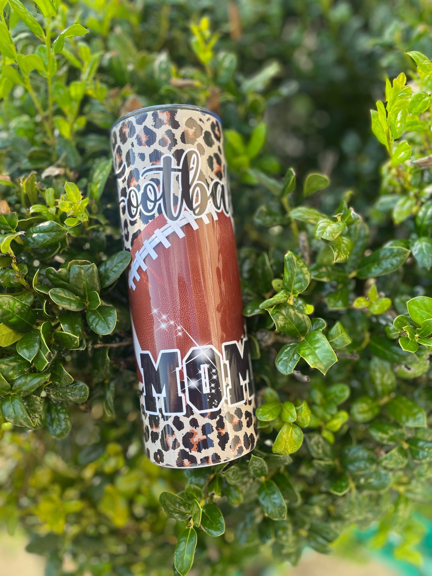 Football Mom Tumbler (ready to ship)